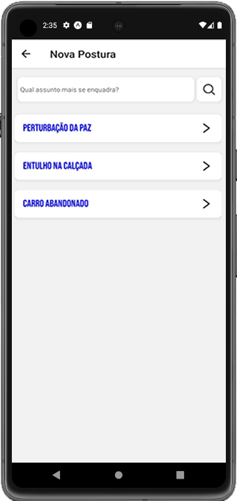 Tela do app com emojis de avaliação